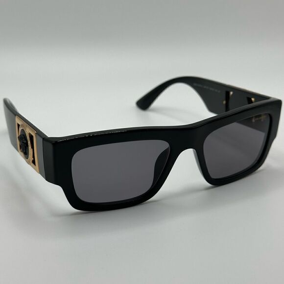 BRAND NEW VERSACE VE4416U GB1/81 Black/Polarized Dark Grey Unisex Sunglasses main image 5